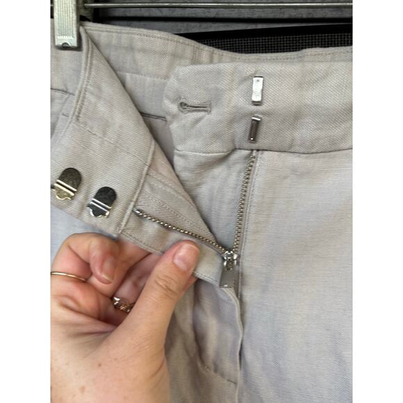 Aritzia Wilfred The Limitless Cropped Cruise Linen Wide Leg Flat Front Pant - 00 - Picture 6 of 10